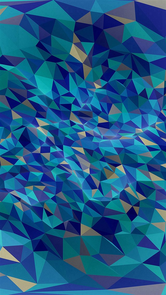 Metaphysics Art Blue Polygon Pattern iPhone 8 wallpaper 