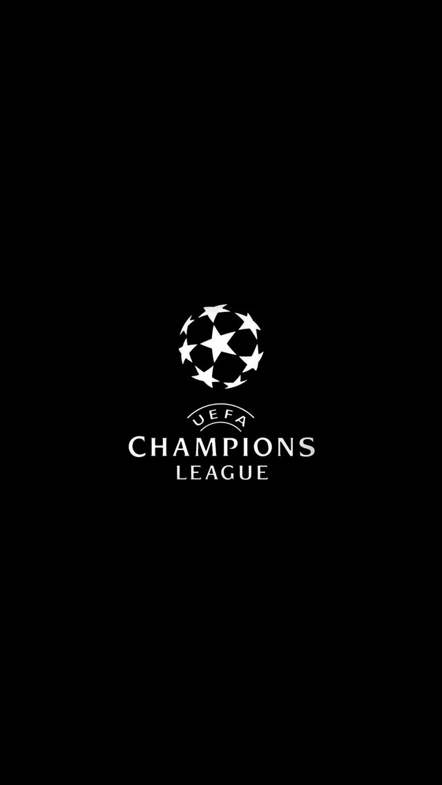 Champions League Europe Logo Soccer Art Illustration Dark Bw iPhone 8 wallpaper 