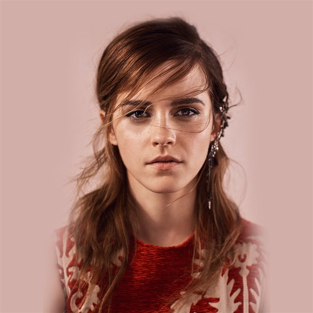 Emma Watson Face Red Film Actress iPad wallpaper 