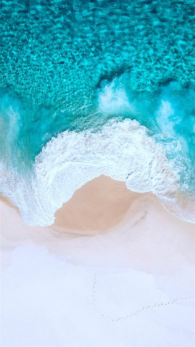 Nature Pure Crystal Ocean Wave Splash Beach iPhone 8 wallpaper 