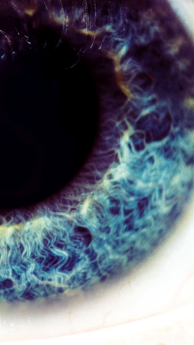 Macro Blue Eye  iPhone 8 wallpaper 