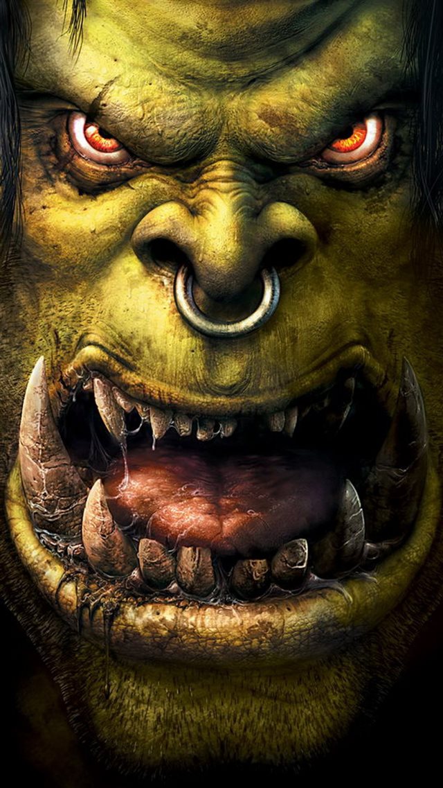 Orc World Of Warcraft Game Frozen Throne iPhone 8 wallpaper 