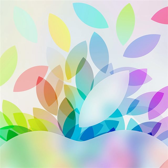 Apple Color Logo Illustration Art iPad wallpaper 