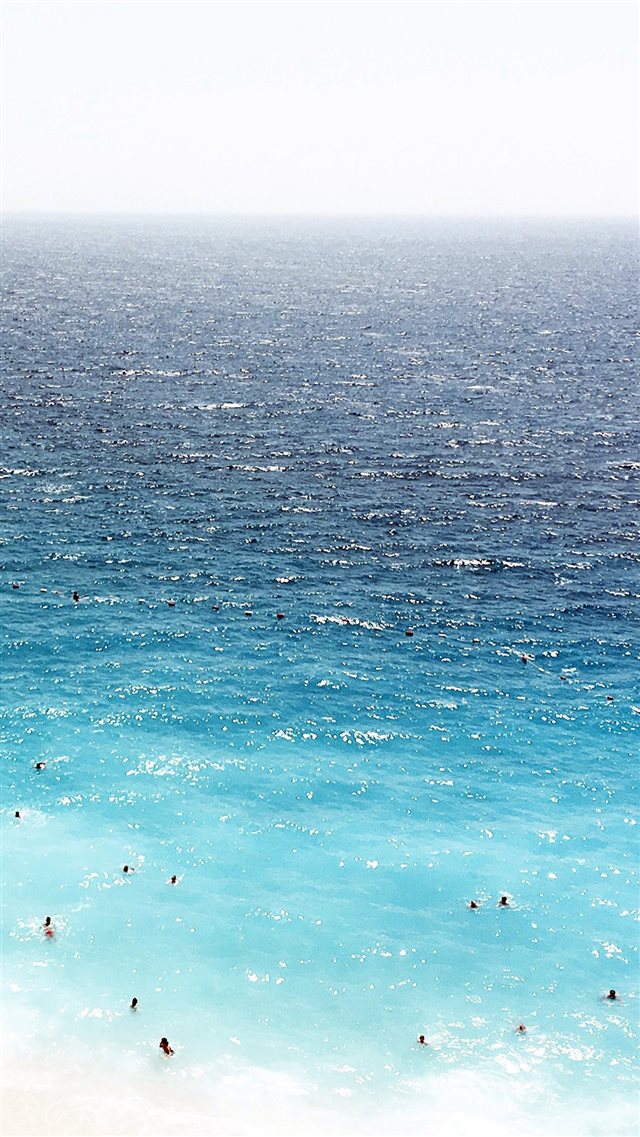 Vacation Beach Sea Blue Summer Water Swim iPhone 8 wallpaper 