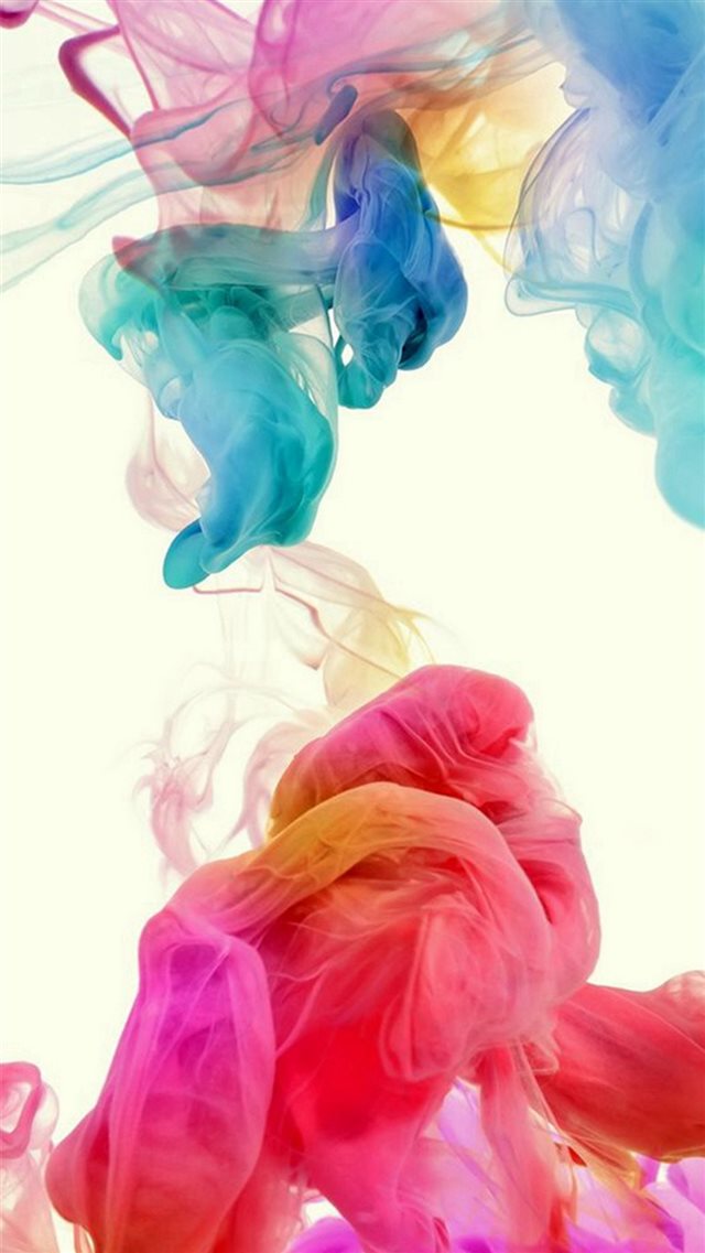 Colorful Ink In Water iPhone 8 wallpaper 