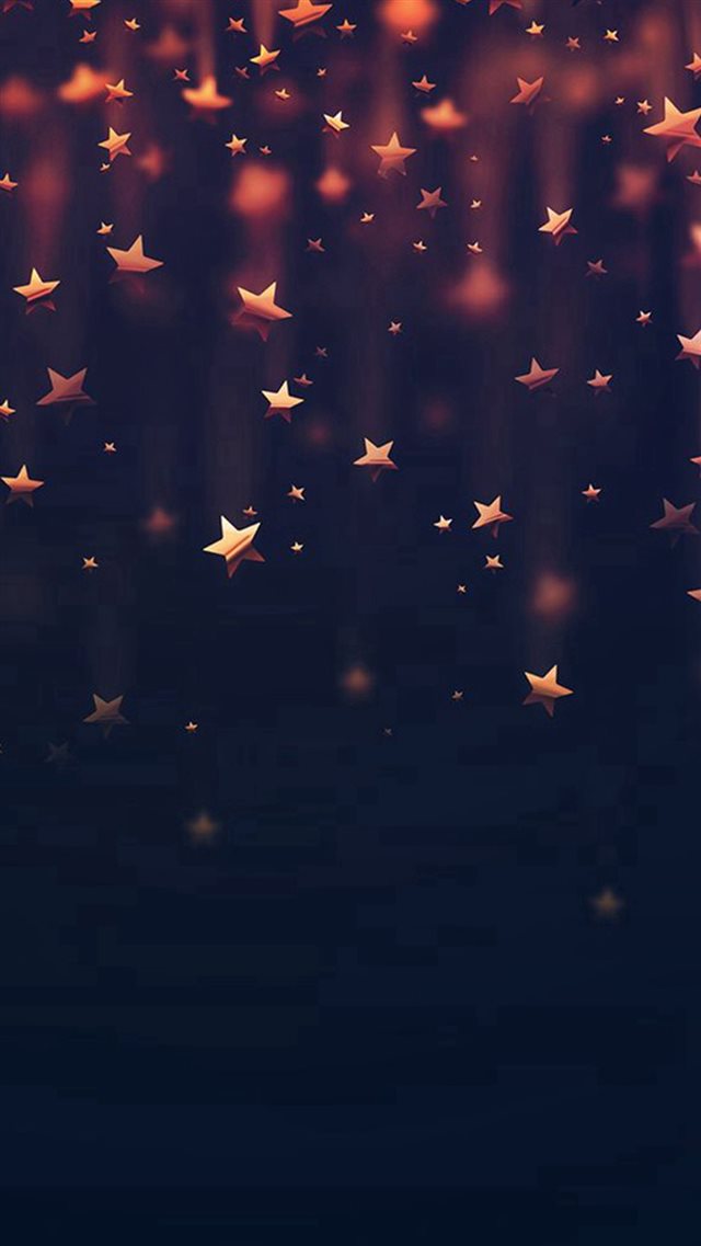 Golden Falling Stars iPhone 8 wallpaper 