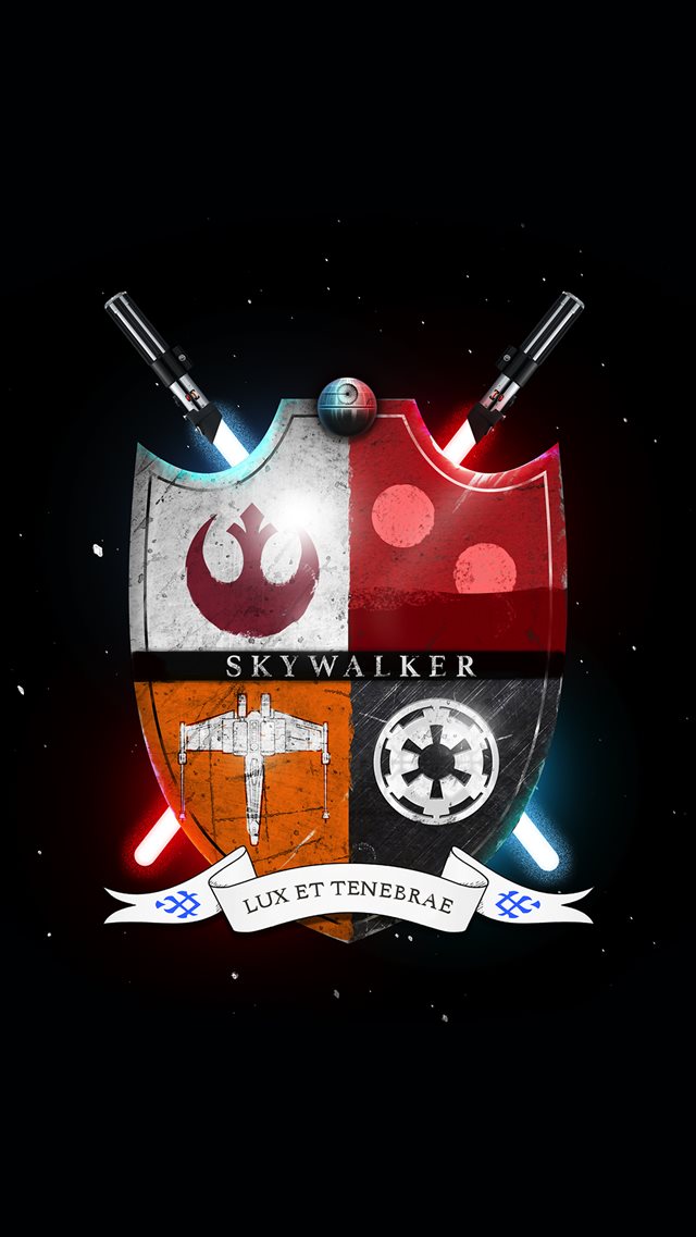 Star Wars Family Crest Skywalker Light And Darkness  iPhone 8 wallpaper 