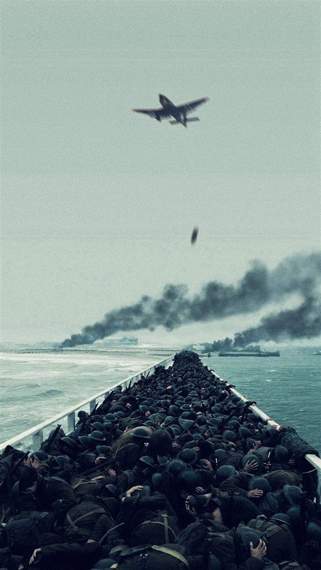 Film War Dunkirk Boat Ship Illustration Art iPhone 8 wallpaper 