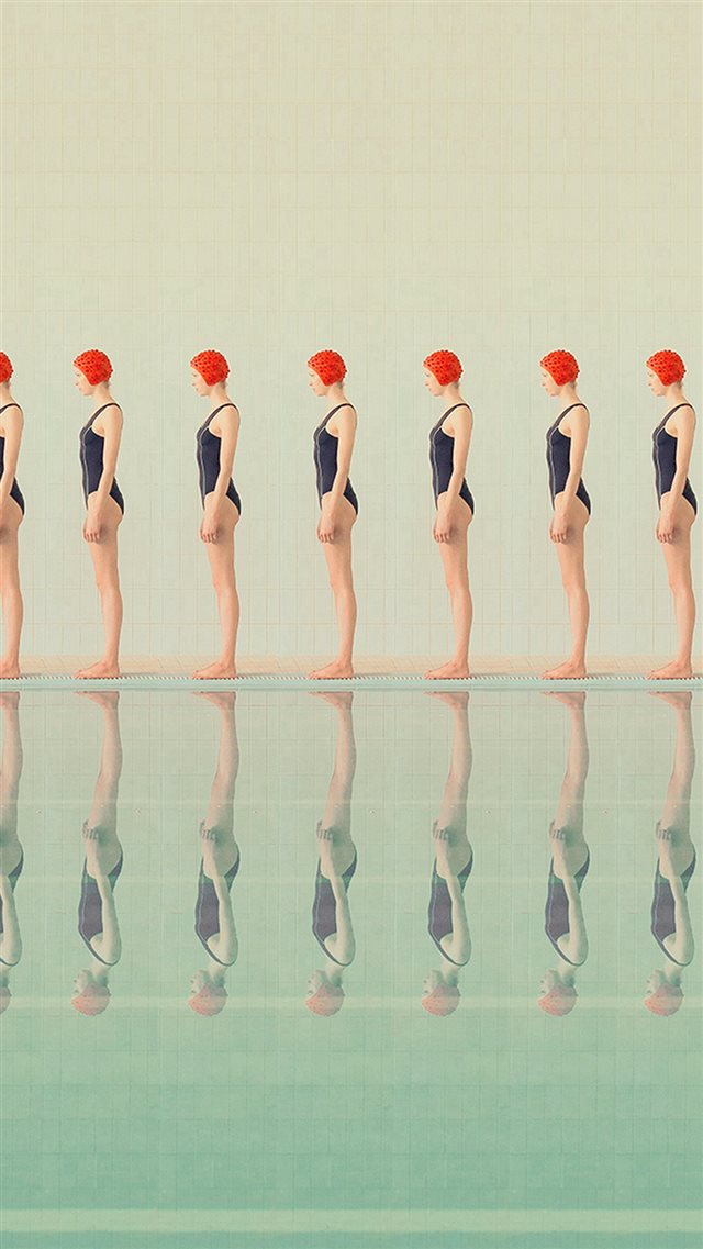 Swim Pattern Illustration Art iPhone 8 wallpaper 