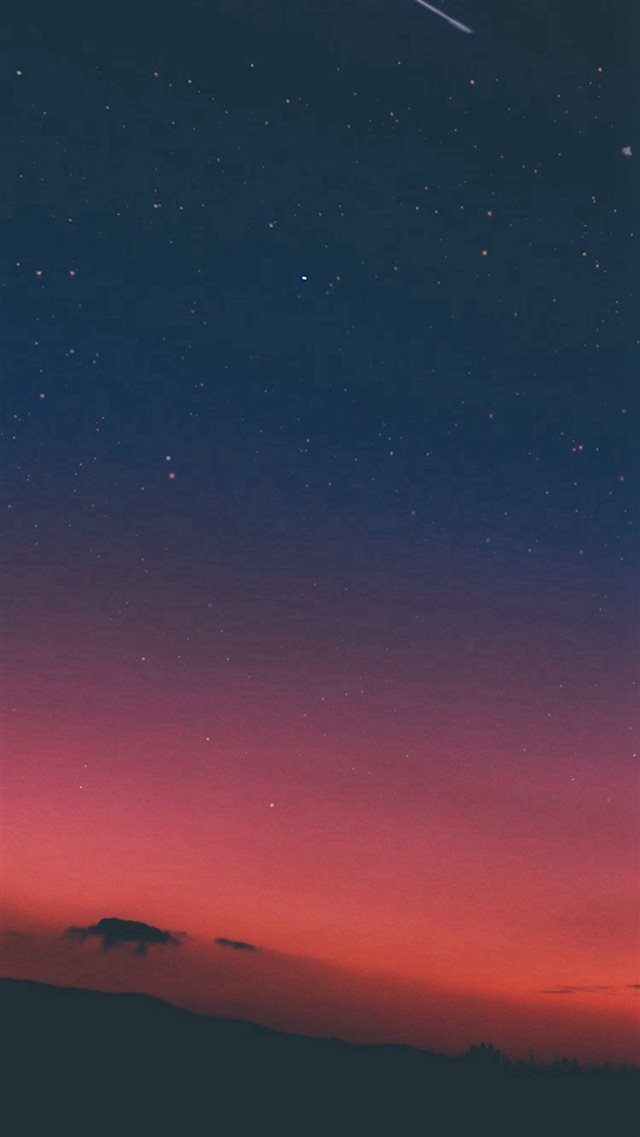 Night Sky Sunset Pink Nature iPhone 8 wallpaper 