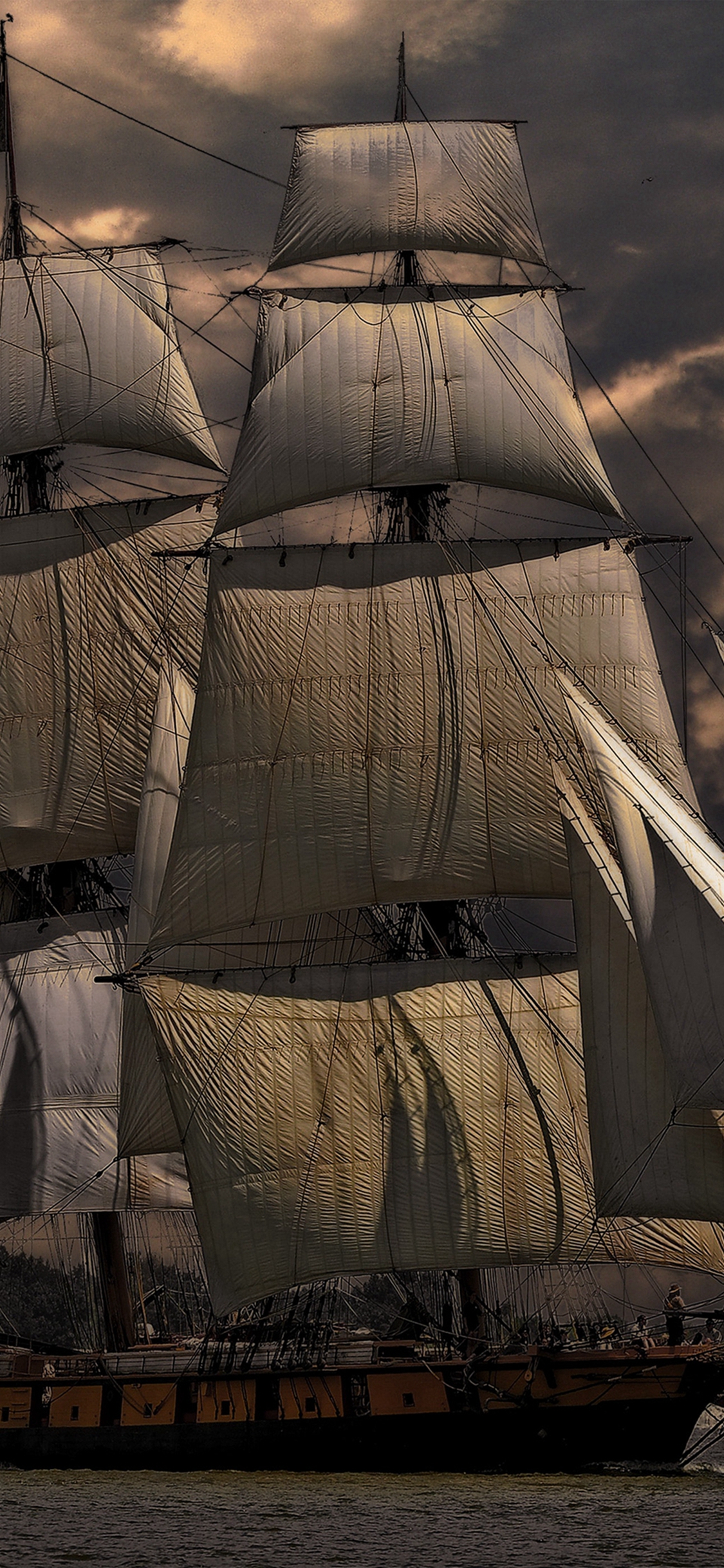 Great Ship Sea Cruise Water Fall Nature Iphone Wallpapers Free Download