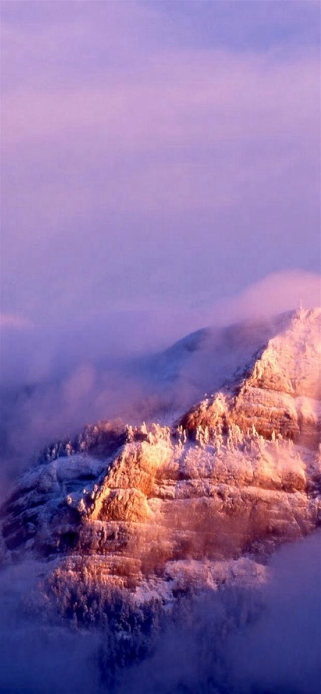 Nature Sunny Cloudy Mountains Landscape iPhone X wallpaper 