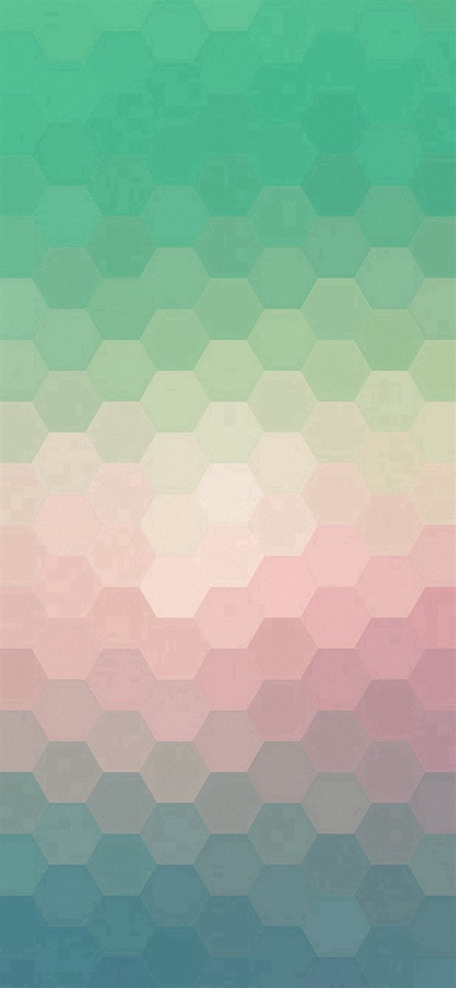 Hexagon Green Red Pattern Background iPhone X wallpaper 