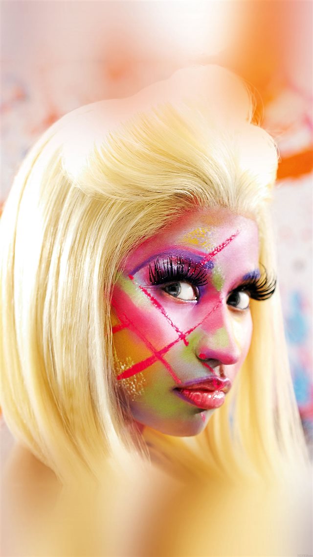 Nicki Minaj Face Girl Music iPhone 8 wallpaper 