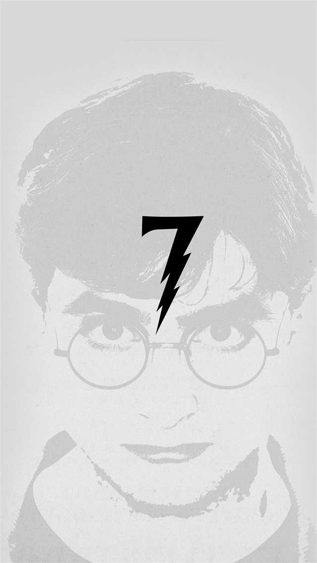 Harry Potter Art Minimal Film Gray iPhone 8 wallpaper 