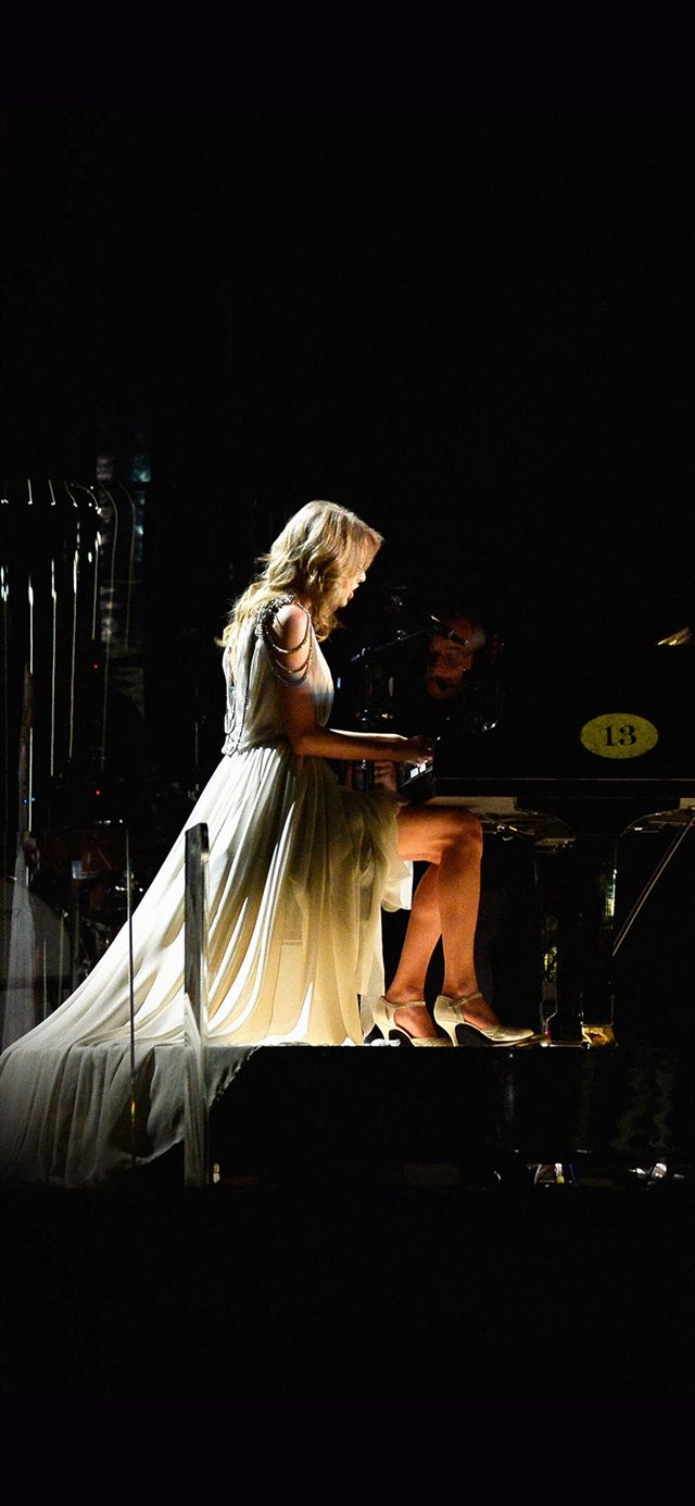 Taylor Swift Piano Concert Woman Music iPhone X wallpaper 