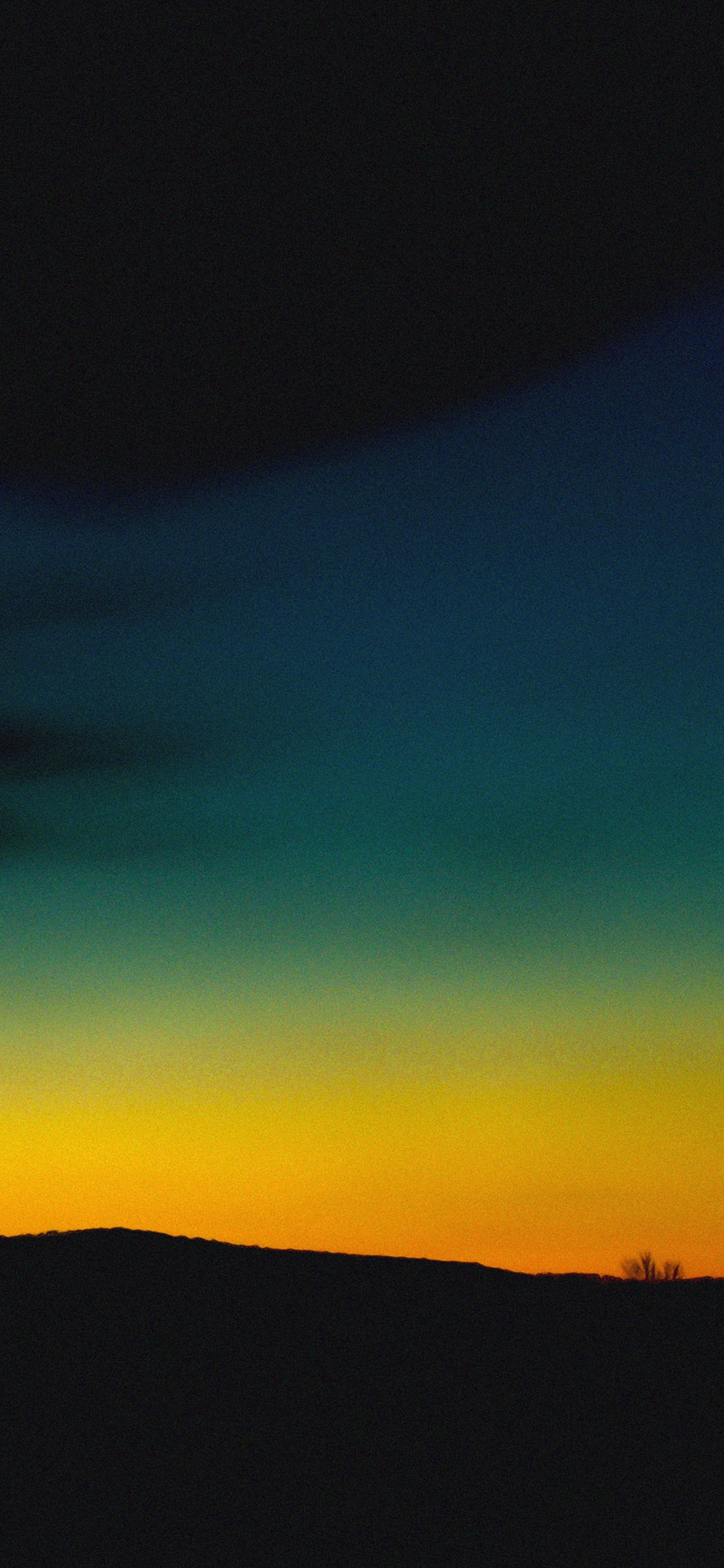 Orange Green Sky Sunset Nature Iphone X Wallpaper Download Iphone