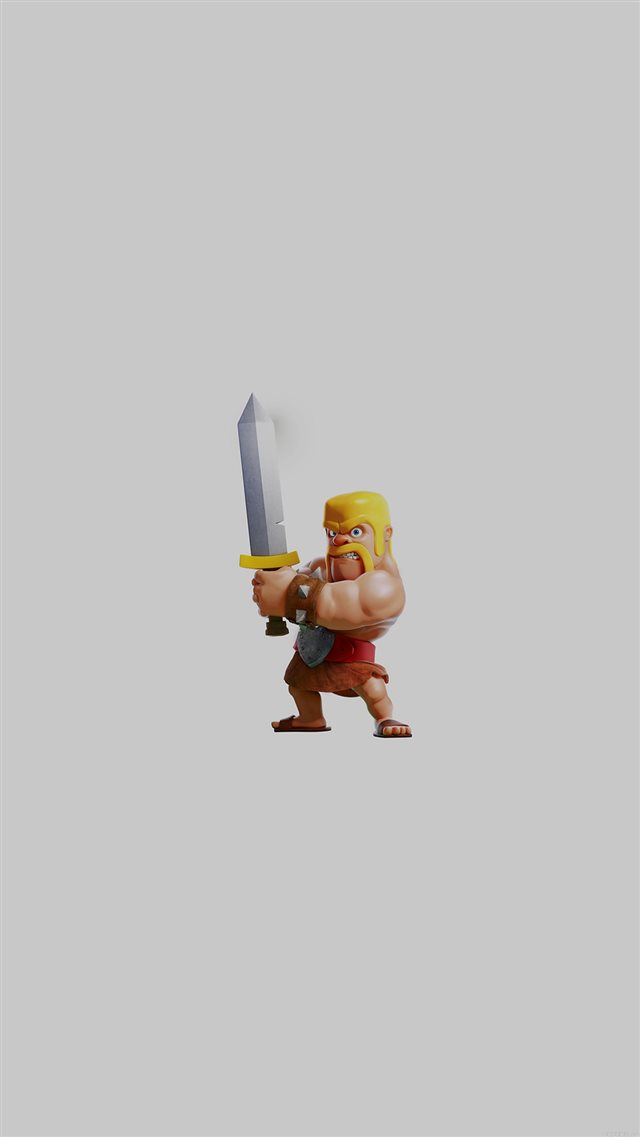 Barbarian Clash Of Clans Art Dark Game iPhone 8 wallpaper 