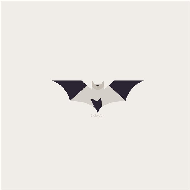 Batman Minimal Logo Illust Art iPad Pro wallpaper 