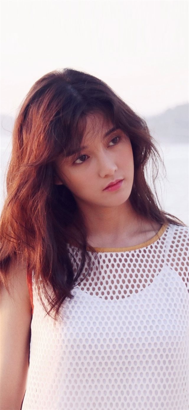 Kpop Girl Bora Asian Beach Summer iPhone X wallpaper 