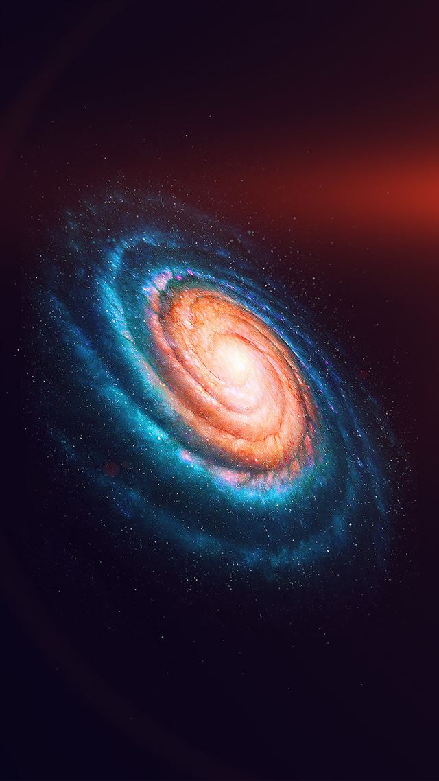 space galaxy dark rainbow night star flare iPhone 8 wallpaper 