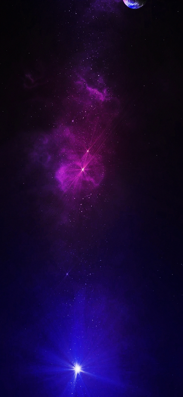 Space travel dead star iPhone X wallpaper 