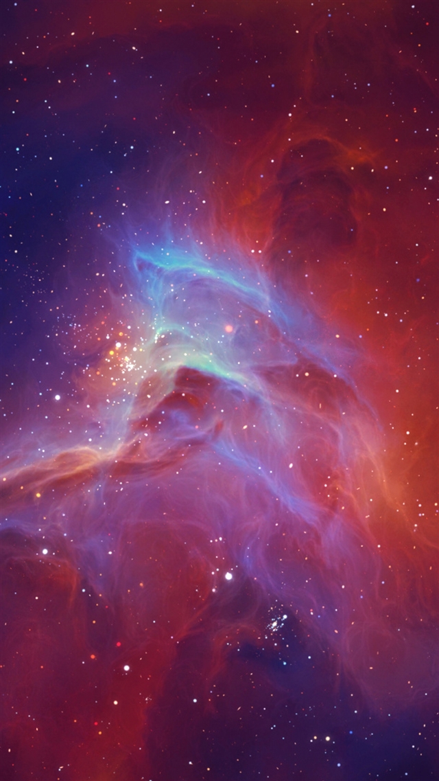 Star nebula glow iPhone 8 wallpaper 
