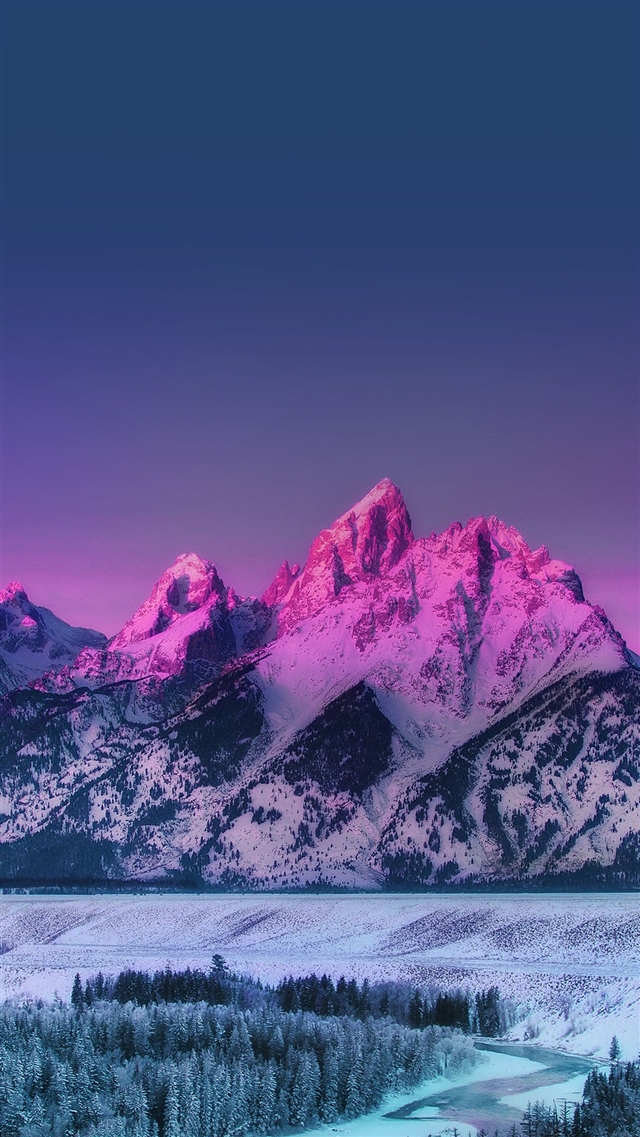 Mountain mother sunset iPhone 8 wallpaper 