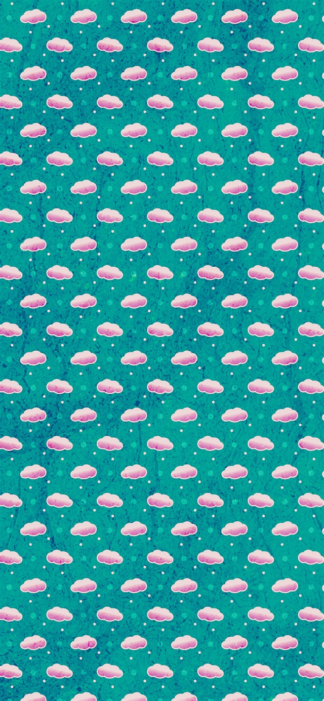 Cloud texture green art pattern iPhone X wallpaper 