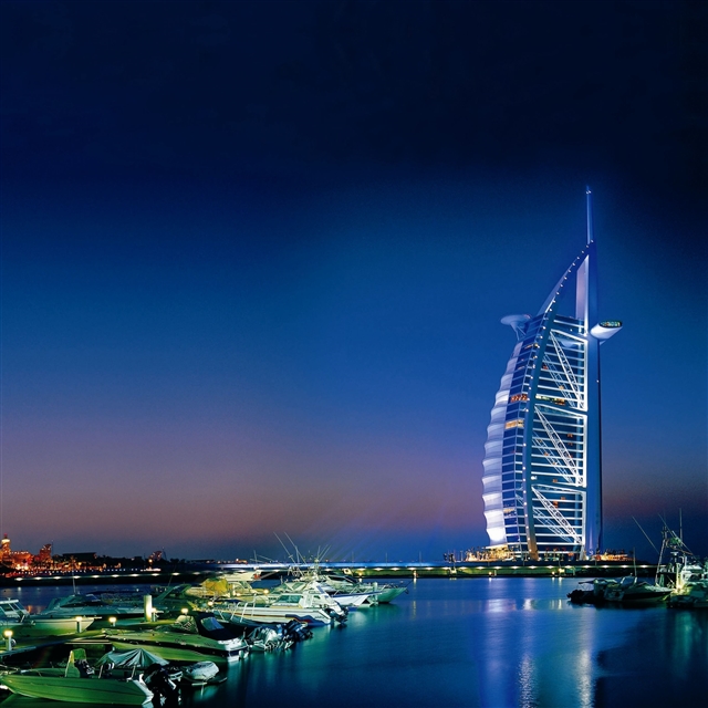 Dubai united arab emirates sea iPad Pro wallpaper 