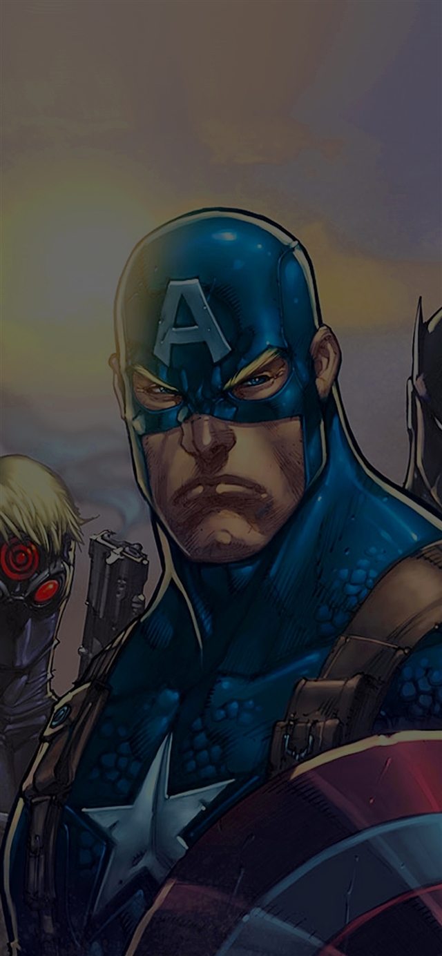 Comics avengers iPhone X wallpaper 