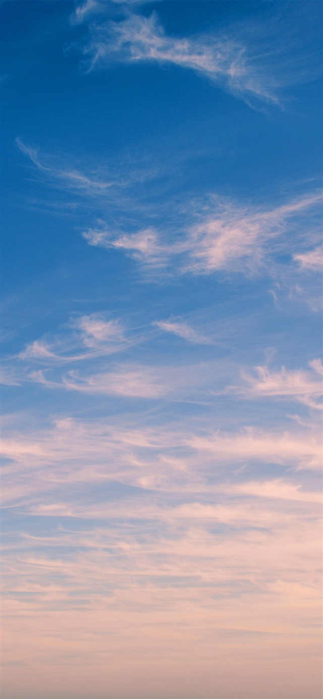 Sky blue cloud nature sunny summer iPhone X wallpaper 