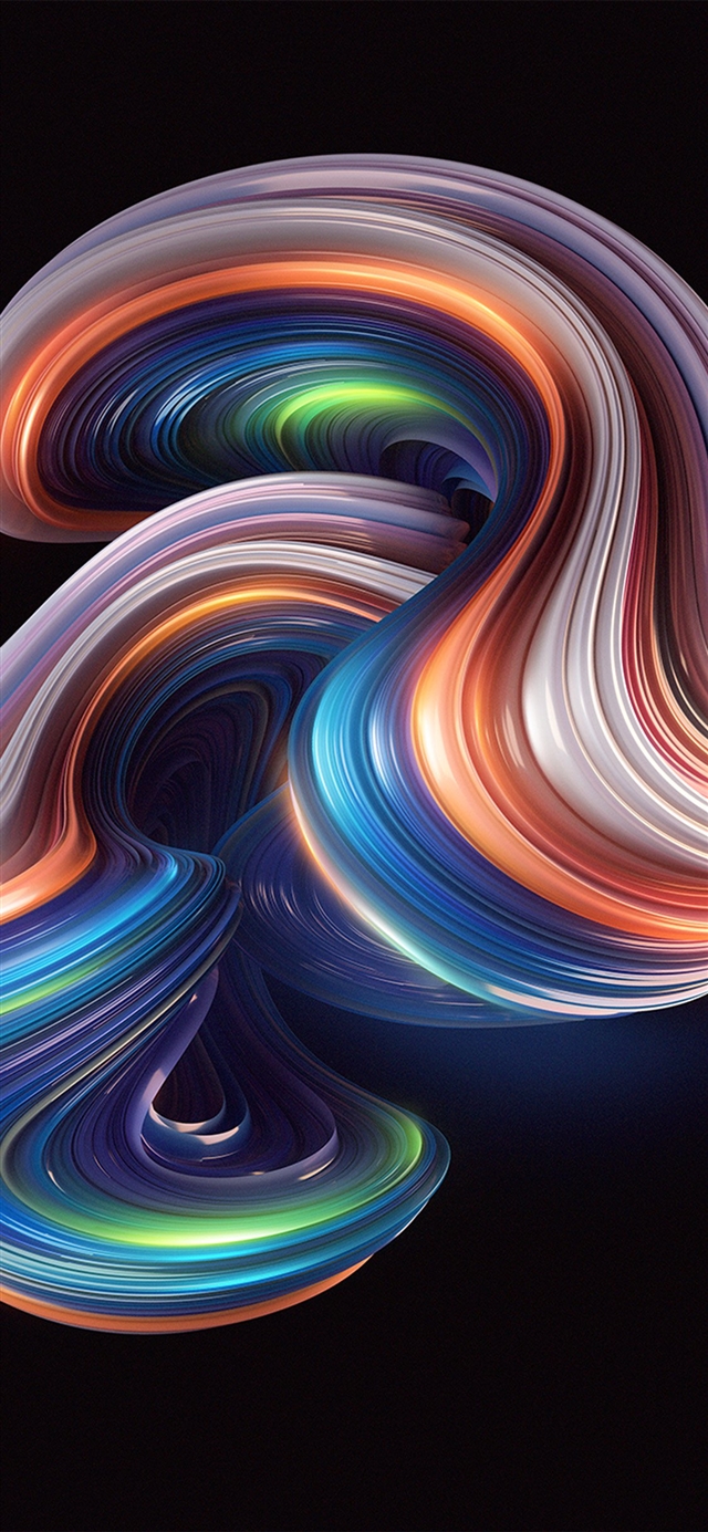 Curve shape color abstract pattern background iPhone X wallpaper 