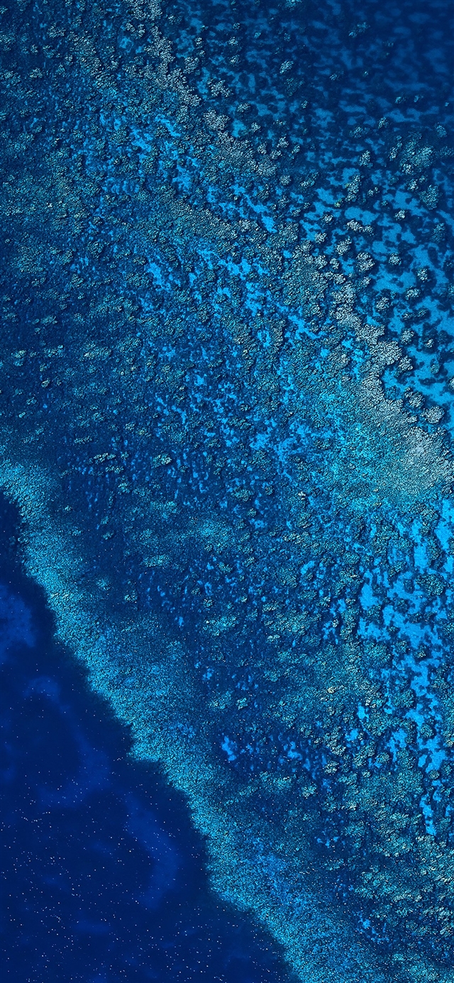 Blue sea ocean from sky iPhone X wallpaper 