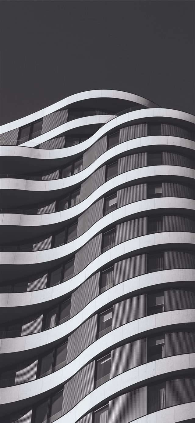 Curvy lines iPhone X wallpaper 