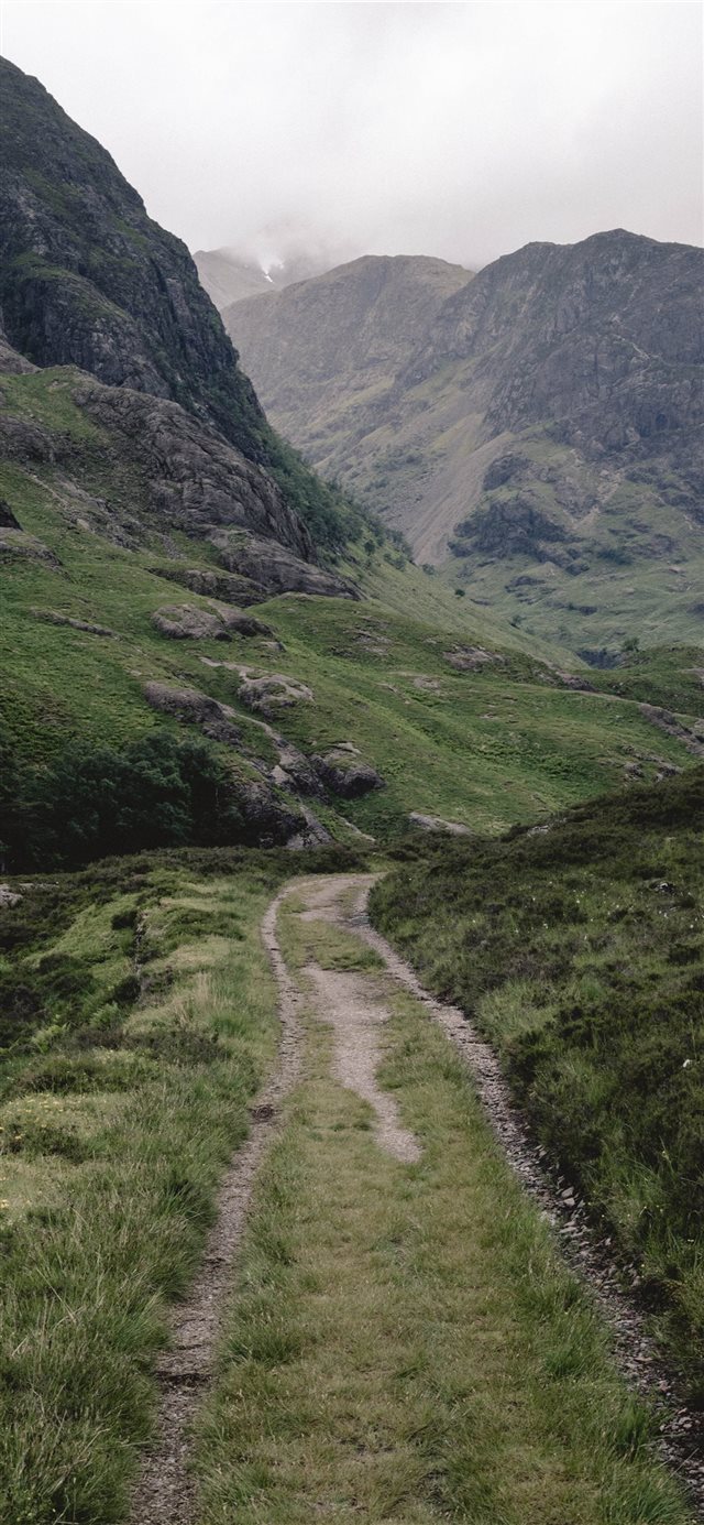 Road less traveled iPhone X wallpaper 