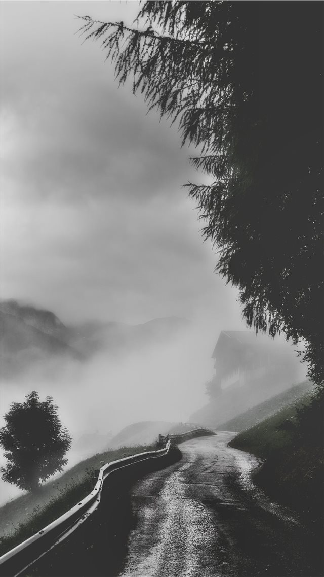 Dark and rainy iPhone SE wallpaper 