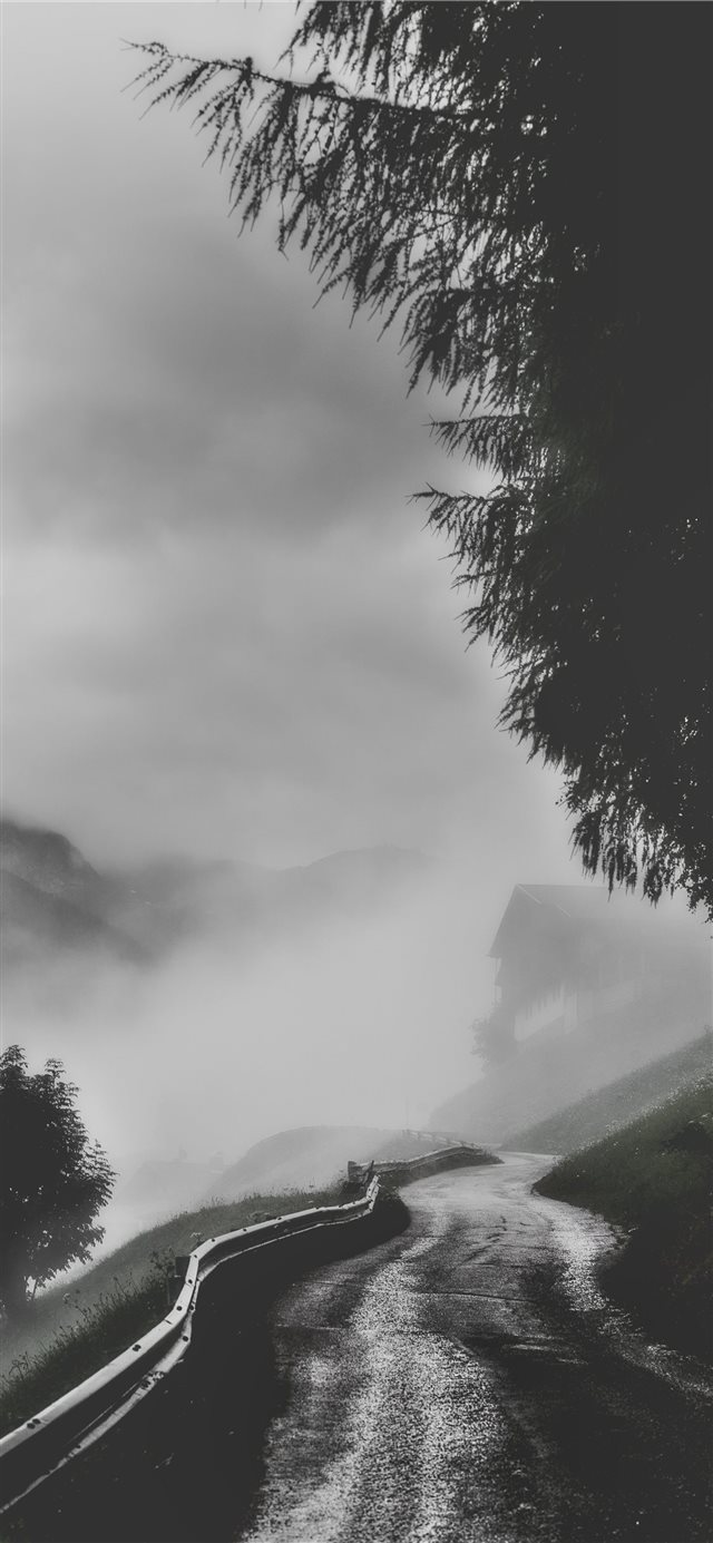 Dark and rainy iPhone X wallpaper 