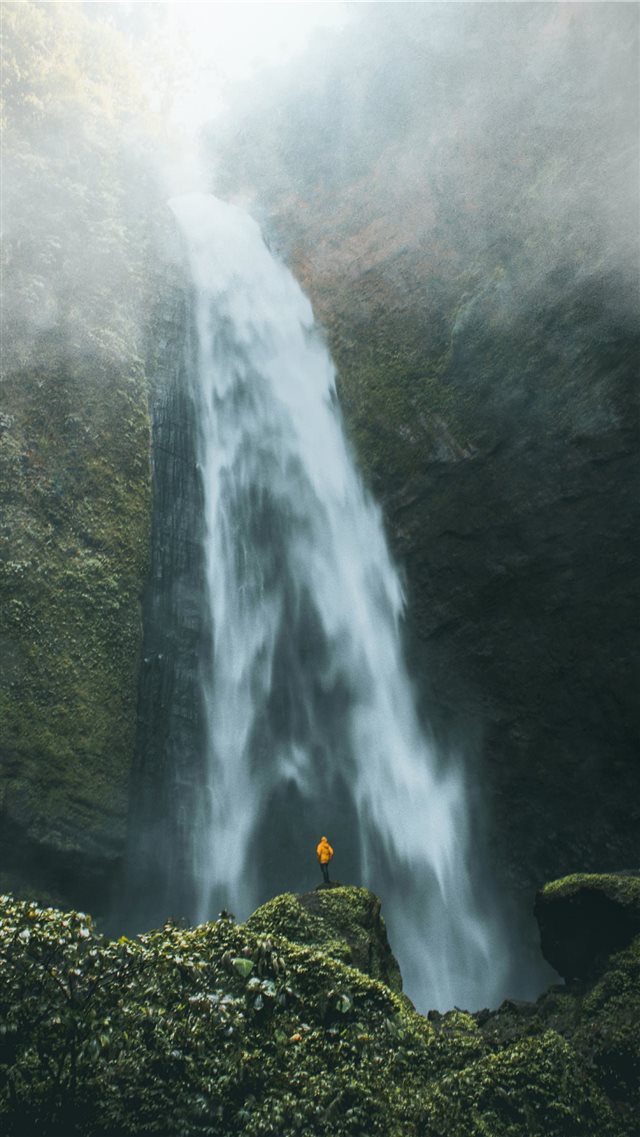 Kabut Pelangi Waterfall  The Real Beauty of Nature iPhone 8 wallpaper 