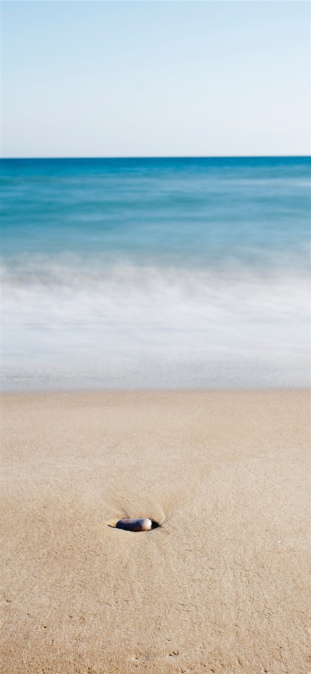 Lonely stone iPhone X wallpaper 