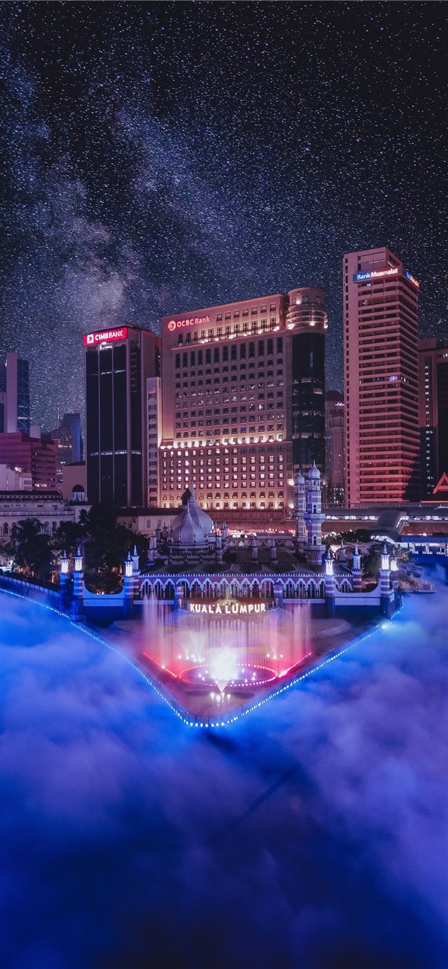 The River of Live  Kuala Lumpur iPhone X wallpaper 