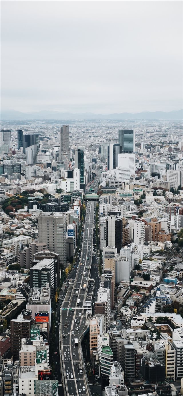 Tokyo City View iPhone X wallpaper 