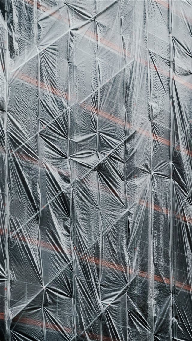 scaffolding and plastic in Paris  France iPhone 8 wallpaper 