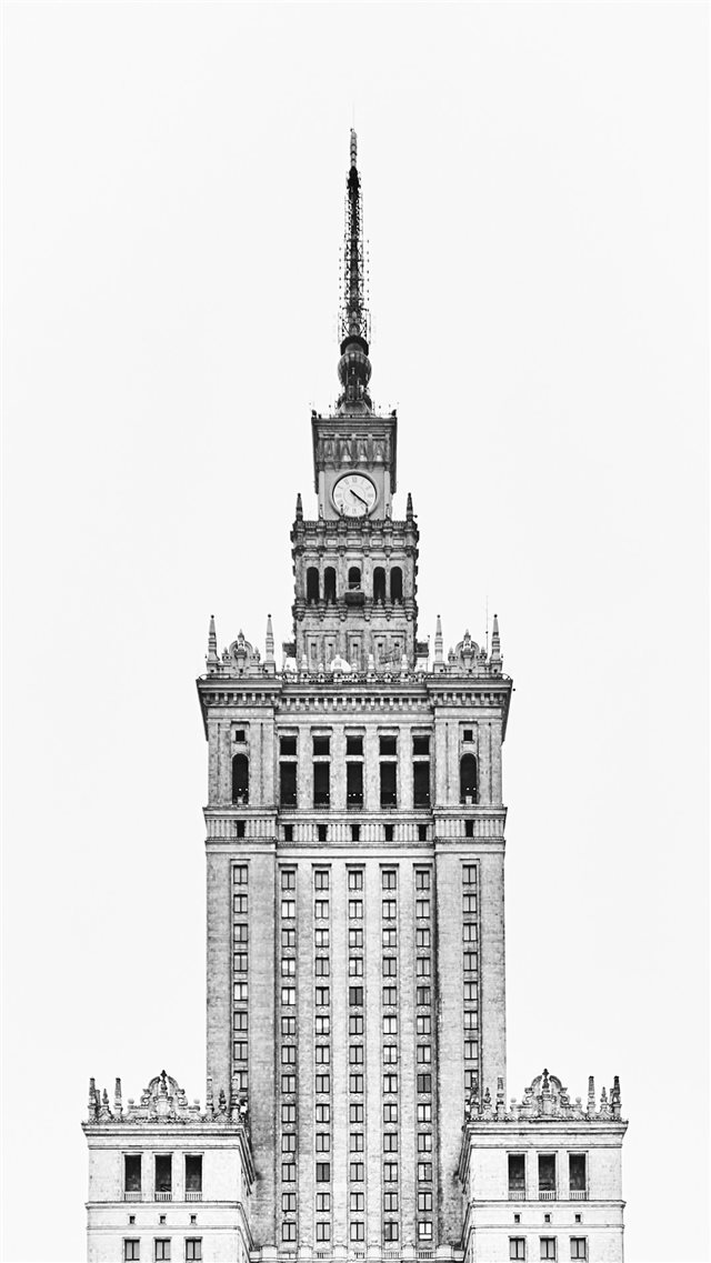 Palace of Culture and Science  Warszawa  Poland iPhone 8 wallpaper 