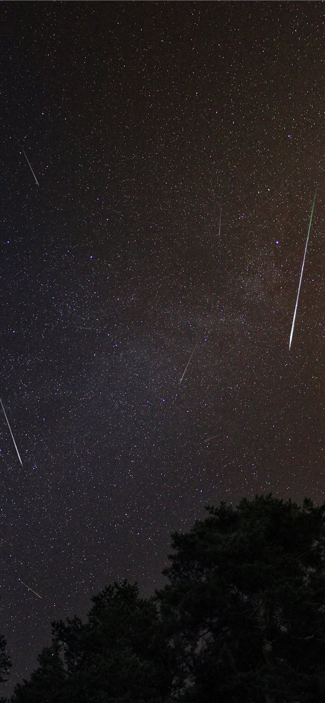 This is Perseid Meteor Shower iPhone X wallpaper 