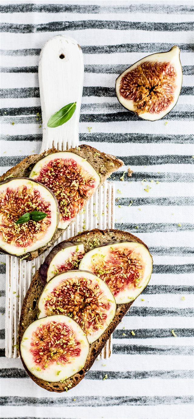 Figs on toast iPhone X wallpaper 