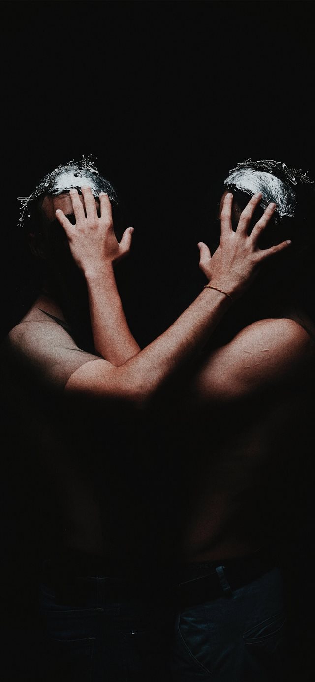 Hiding from society iPhone X wallpaper 