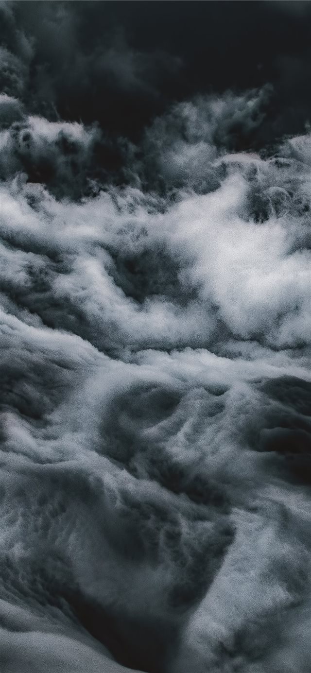 Ocean of clouds iPhone X wallpaper 