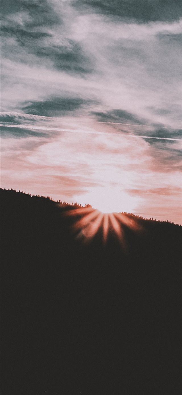 Sunset iPhone X wallpaper 