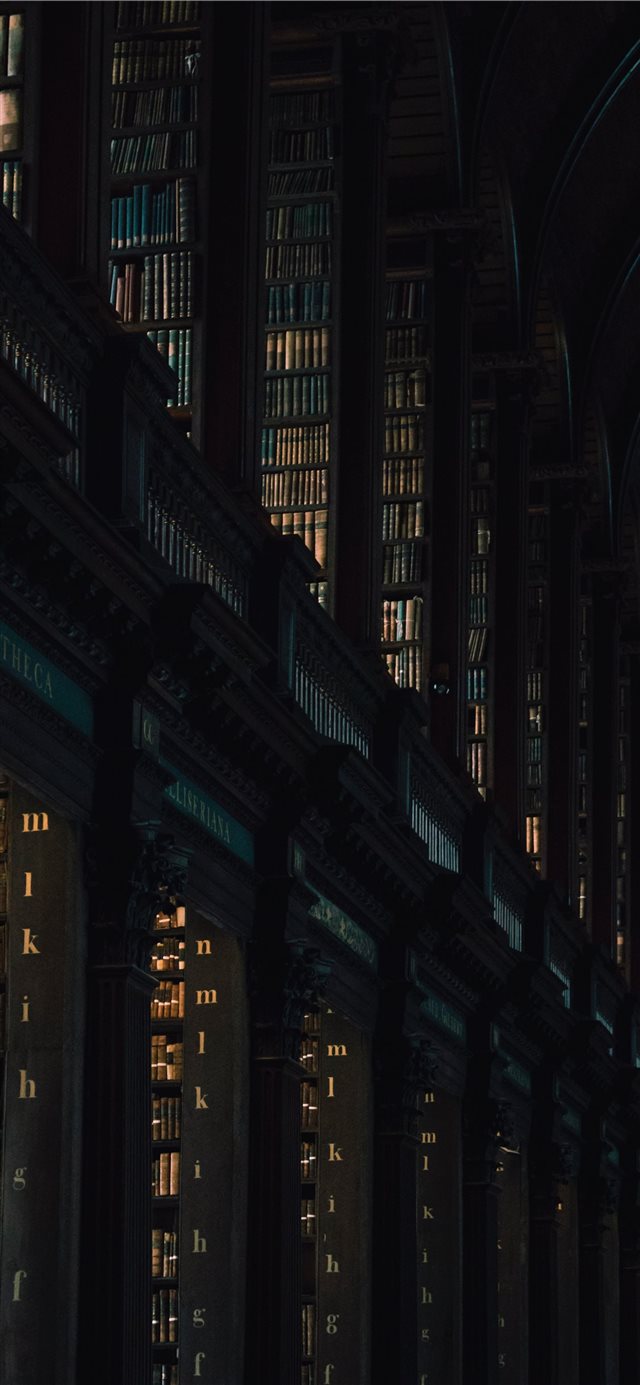 The Library of Trinity College iPhone X wallpaper 